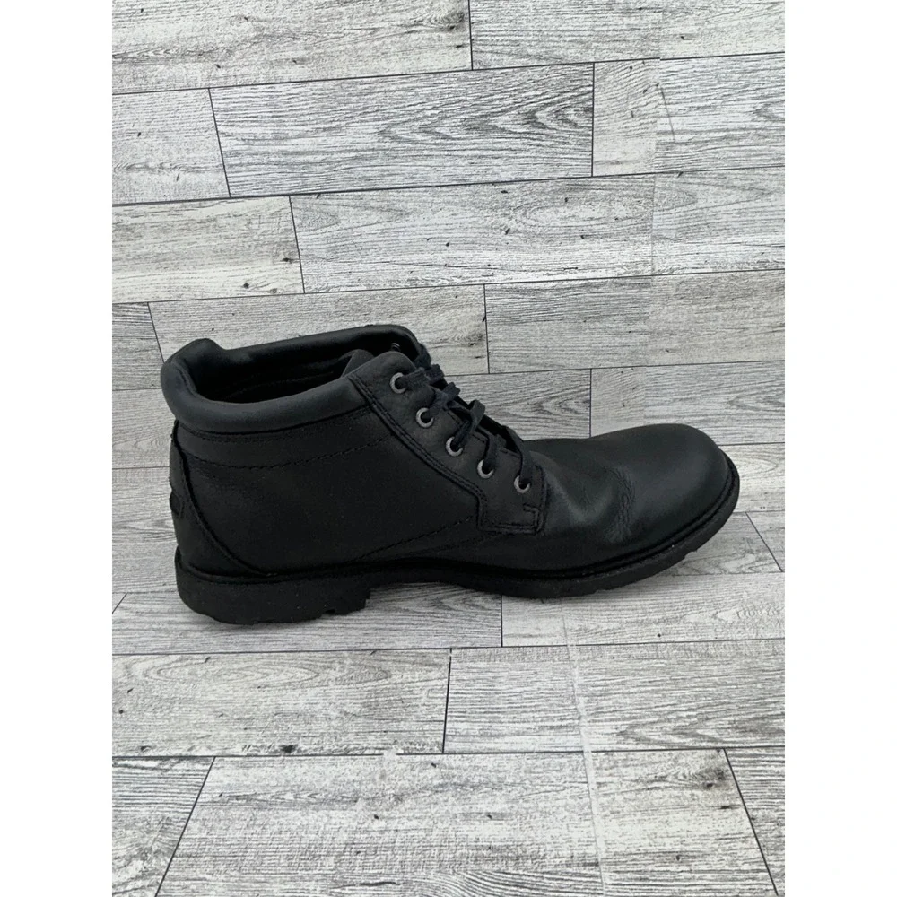 Rockport Storm Surge Mens 9.5 Black Leather‎ Waterproof Chukka Boots CH4053